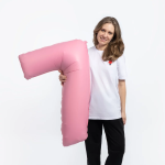 Шар (40''/102 см) Цифра, 7, Розовая Сакура, Матовый, 1 шт. в уп., 400700MSPK-P