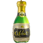 Набор шаров (37''/94 см) Брызги Шампанского, Золото, 5 шт. в уп., R20709