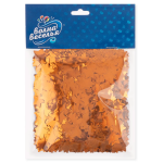 Конфетти фольга Звезда, Яркое золото, Металлик, 1,5 см, 50 г., 6015207