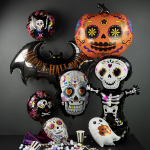 Шар (12''/30 см) Мини-фигура, Череп Калавера, 1 шт., 19183