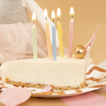 Свечи Нежный микс, Перламутр, 0,5*6 + 2 см, 10 шт. с держат., 803018