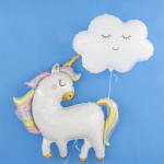 Шар (24''/61 см) Фигура, Воздушное облако, Белый, 1 шт. в уп., 35873WE-P