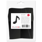 Шар с клапаном (16''/41 см) Мини-фигура, Нота, Черный, 5 шт. в уп. (цв.этик.), 19815S5