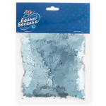 Конфетти фольга Звезда, Голубой, Хром, 1,5 см, 50 г., 6015451