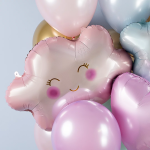 Шар (28''/71 см) Фигура, Маленькое облако, Розовый, 1 шт. в уп., 23544P