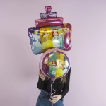 Шар (31''/79 см) Фигура, Принцессы Диснея, С Днем Рождения!, 1 шт., 555010