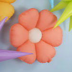 Шар (30''/76 см) Цветок, Ромашка (надув воздухом), Розовый, 1 шт., 23677