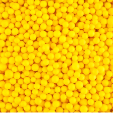 Шарики пенопласт, Желтый, 6-8 мм, 10 гр., 6521338N
