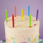 Свечи Яркий микс, 0,5*10 см, 12 шт., 622186