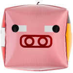 Шар 3D (22''/56 см) Куб, Пиксели, Герои, 1 шт. в уп., 26899P