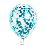 Конфетти фольга Круг, Голубой, Металлик, 2 см, 50 г., 6015427