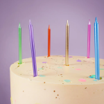 Свечи Ассорти, Металлик, 0,55*9,5 + 1 см, 8 шт. с держат., 630258