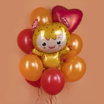 Шар (34''/86 см) Фигура, Маленький чертенок, Желтый, 1 шт., 901903Y