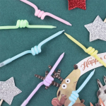 Свечи Спирали, Ассорти, Макарунс, 0,35*8,5 + 5 см, 6 шт. с держат., 802967