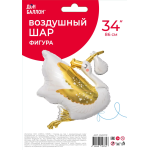 Шар (31''/79 см) Фигура, Аист, 1 шт. в уп., 25097P