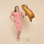 Шар 3D (33''/84 см) Фигура, Капибара, Сатин, 1 шт. в уп., 26689