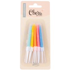 Свечи Ассорти, 0,5*6 см, 10 шт. с держат., 620042