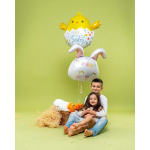 Шар (25''/64 см) Фигура, Цветочный Зайка, 1 шт. в уп., G72122-P