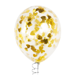 Конфетти фольга Сердце, Золото, Металлик, 2,5 см, 50 г., 6014736