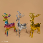Шар (32''/81 см) Фигура 3D, Олень, Радужный, Градиент, 1 шт. в уп., 21967