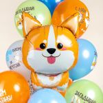 Шар (32''/81 см) Фигура, Корги, 1 шт. в уп., 20127