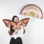 Шар (13''/33 см) Мини-фигура, Бабочка Бохо, 1 шт., 19174