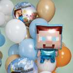 Шар (26''/66 см) Фигура, Пиксельный герой, 1 шт., 21780