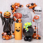 Шар 3D (65''/165 см) Ходячая Фигура, Мумия с тыквой, 1 шт. в уп., 25140-P