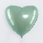 Шар (18''/46 см) Сердце, Мятный, Макарунс, 1 шт., 201500PM