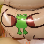 Шар (26''/66 см) Фигура, Капибара с лягушонком, 1 шт., 26820