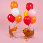 Шар 3D (23''/58 см) Ходячая Фигура, Терьер, Коричневый, 1 шт., R259