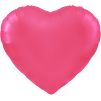 Шар (68''/173 см) Сердце, Ярко-розовый, Сатин, 1 шт. в уп., 24041