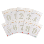 Шар (40''/102 см) Цифра, 5, Белый песок, Сатин, 1 шт. в уп., 27165