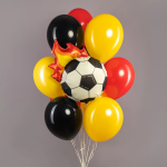 Шар (27''/69 см) Фигура, Футбол, Пылающий Гол, Сатин, 1 шт., 27755