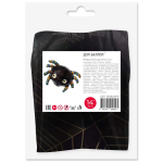 Шар с клапаном (14''/36 см) Мини-фигура, Паук, Черный, 5 шт. в уп., 190800P5