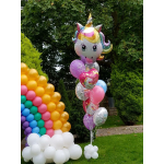 Шар (32''/81 см) Фигура, Голова, Волшебный единорог, 1 шт., 15427