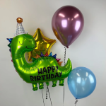 Шар (35''/89 см) Фигура, Динозаврик в колпачке, 1 шт. в уп., 23168P