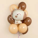 Шар (31''/79 см) Фигура, Милый единорог, Бежевый, Сатин, 1 шт. в уп., 26655P