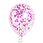 Конфетти фольга Круг, Фуксия, Металлик, 1 см, 50 г., 6015218