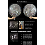 Шар (36''/91 см) Сфера, Deco Bubble (черная упаковка), Прозрачный, Кристалл, 10 шт. в уп., 5503601