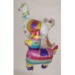 Шар (36''/91 см) Фигура, Лама Альпака, Белый, 1 шт., 15421