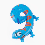 Шар с клапаном (16''/41 см) Мини-цифра, 9 Ящерица, 1 шт., R3129V