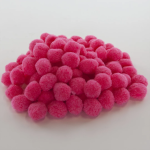 Декоративное украшение Помпончики, 2,5 см. Фуксия, 100 шт., 710-202