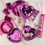 Свеча Цифра, 3 Золотая корона, на шпажке, Розовый, Металлик, 4,5*7 + 3,5 см, 1 шт. с держат., 802813