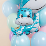 Шар (15''/38 см) Мини-фигура, Динозаврик, 1 шт., 943104