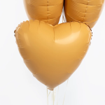 Шар (19''/48 см) Сердце, Мистик, Абрикос, Сатин, 1 шт., 221769