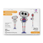 Шар 3D (62''/157 см) Ходячая Фигура, Робот с подарком, 1 шт. в уп., 25130-P