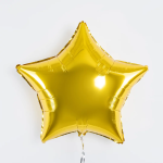 Шар (24''/61 см) Звезда, Золото, Металлик, 1 шт., 27220