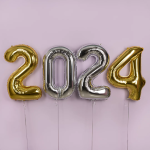 Шар (40''/102 см) Цифра, 0 Slim, Серебро, 1 шт., 901910P