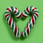 Шар (12''/30 см) Мини-фигура, Леденец трость, Красный/Зеленый, 1 шт., 902844VE